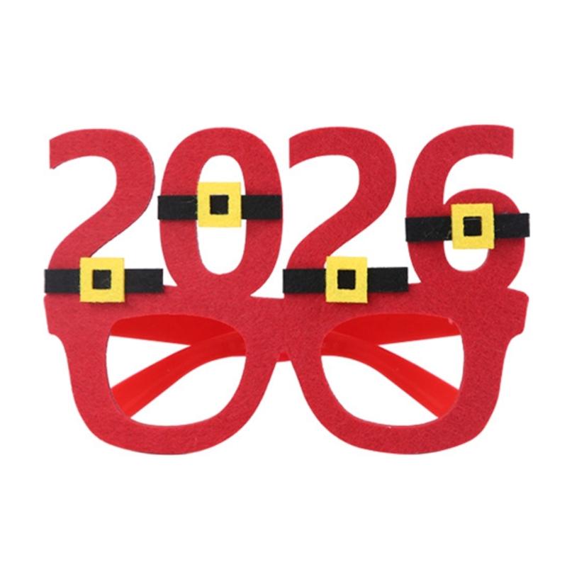 Novelties Funny Glasses,Christmas Glasses Frames Decorative Glasses Fluorescence Christmas Eyeglass Funny Christmas Glass