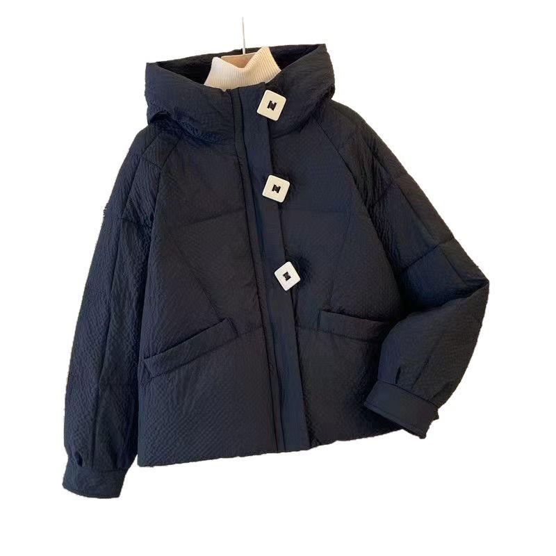 

Новая женская короткая свободная хлопковая куртка с капюшоном, осенне-зимняя XXL