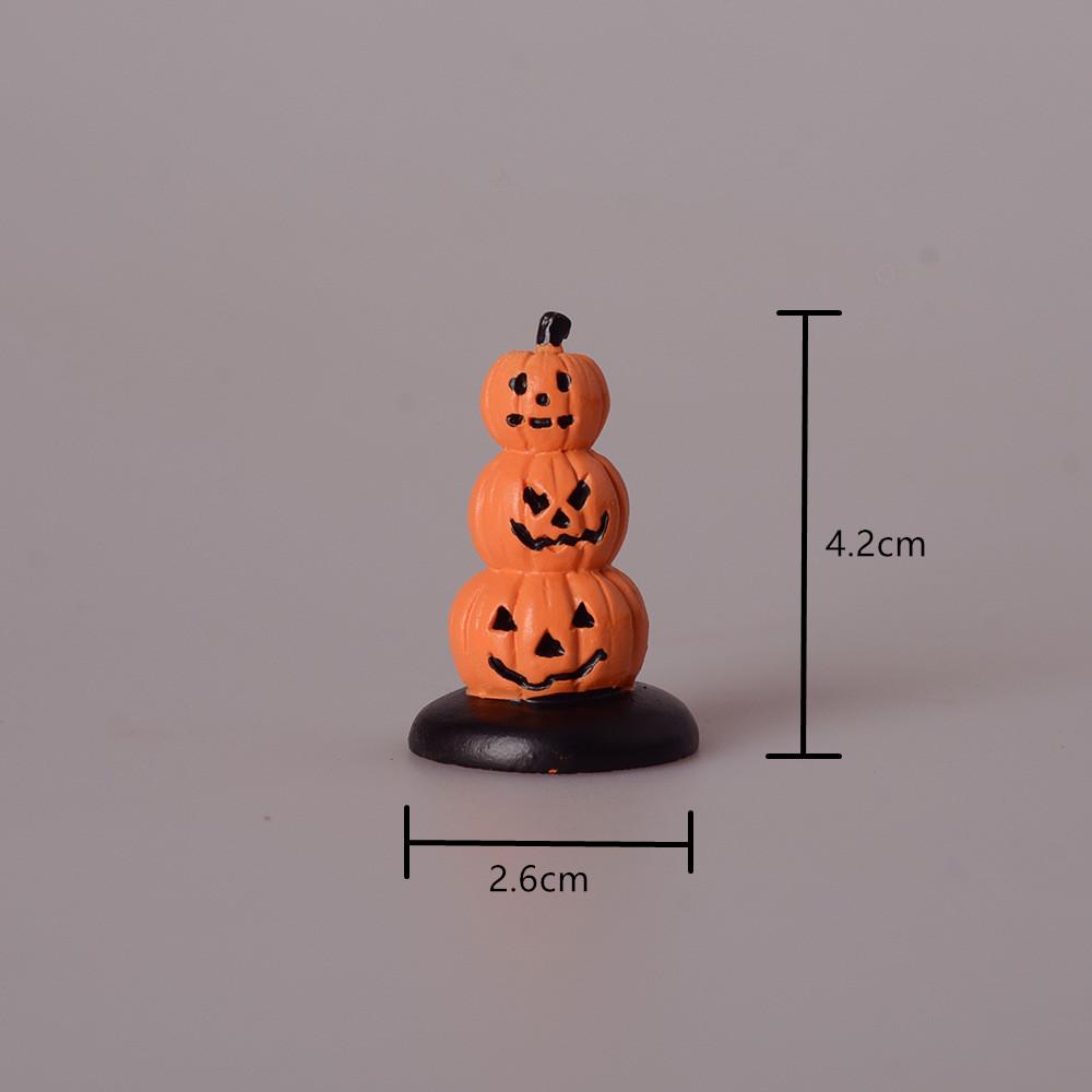 Jackman Ghost Pumpkin Lamp Clown Micro Landscape Decorative Ornaments Halloween Diy Accessories Mini Micro Landscape Decoration