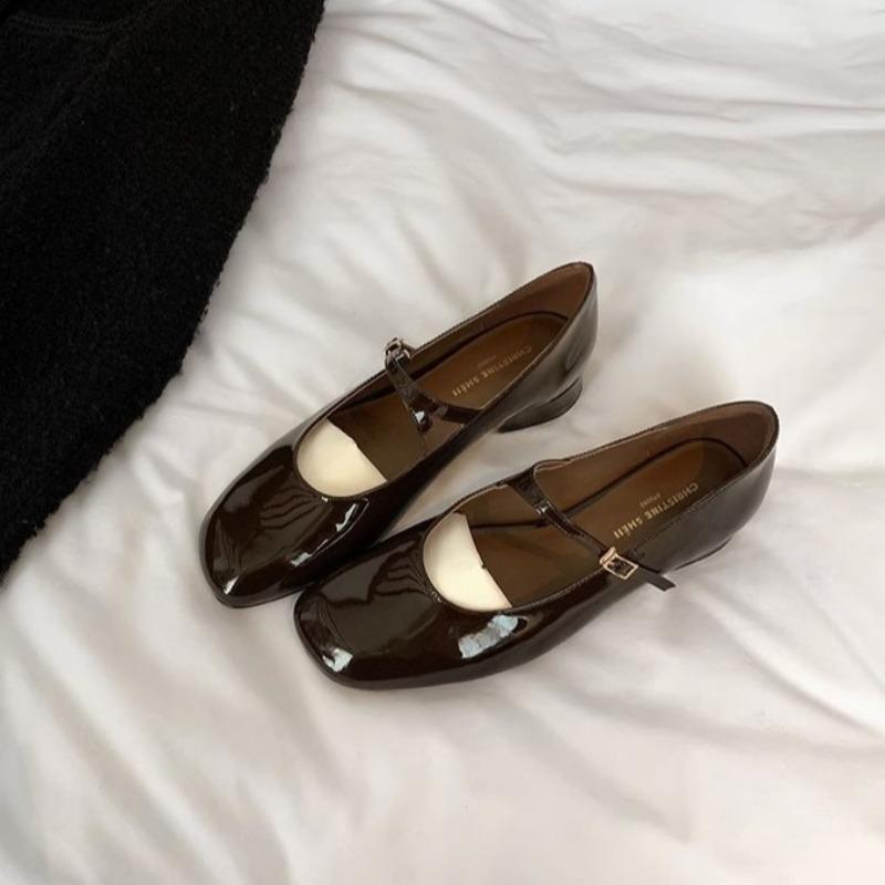 

Новые универсальные женские туфли-лодочки с ремешками-пряжками и толстым каблуком 40 шоколадный