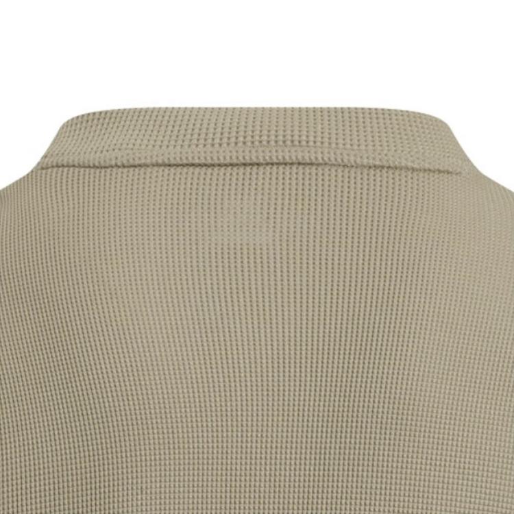 Under Armour Waffle Henley Logo Drop Shoulder Short Sleeve T-Shirt Men T-Shirts Urban-Khaki 6007562-299