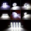 42Pcs LED Car Interior Lights T10 6000K SMD LED Xenon White Interior Light Bulbs Replacement License Plate Reading Light Bulb