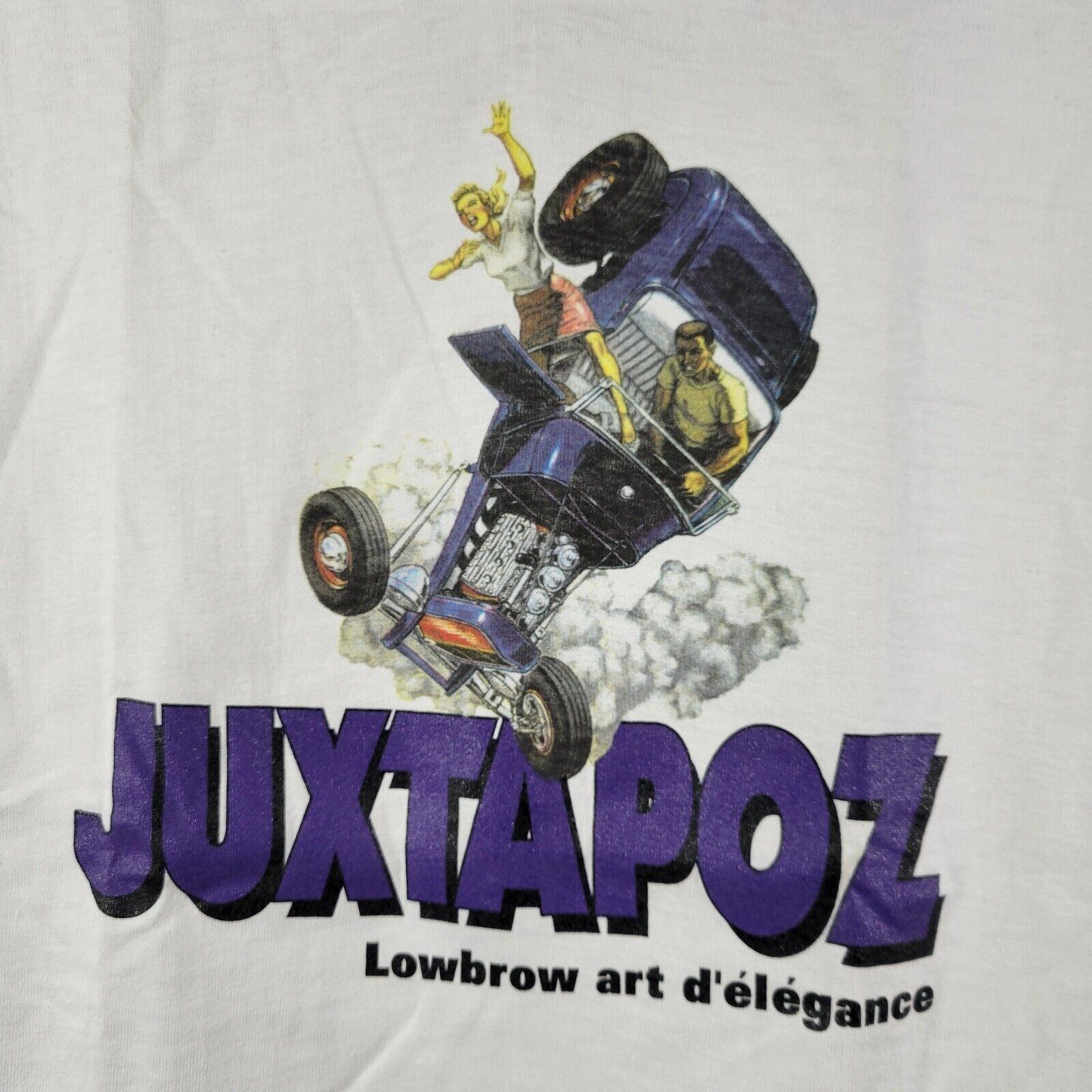 RARE VINTAGE JUXTAPOZ CULTURE MAGAZINE LOWBROW ART D ELEGENCE HOT ROD SHIRT Sz S XL