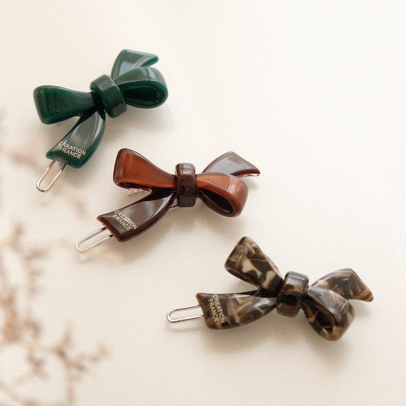 J.Lauren French Mini Ribbon Point Hair Pin H01229
