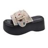 Thick-soled Shoes Height-increasing Cool Slippers New Women's Wedge Heel Slippers