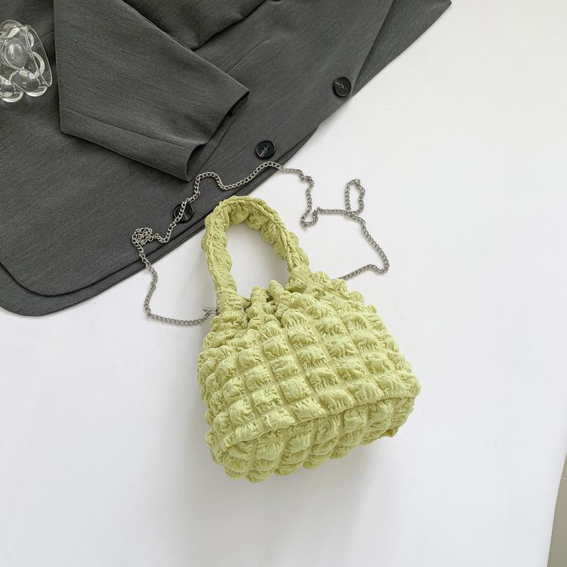 Fashion bubble glue shoulder bag cloud bag women's 2025 popular new niche ins versatile Korean version bucket women's bag