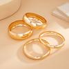 3/4/6/8Pcs Vintage Exaggerated Cuff Bracelet Multilayer Geometric Wide Bangles  Jewelry Accessories