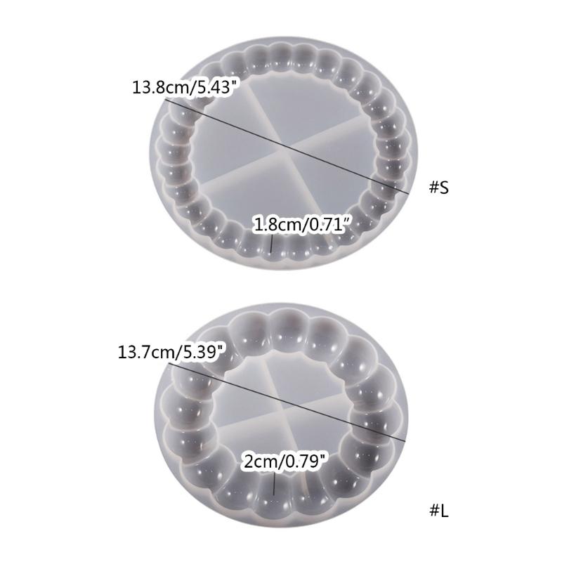 Coaster Molds for Resin Casting,Bubble Resin Coaster Molds Silicone Coaster Molds for Epoxy Resin DIY-Home Decorations
