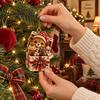 Cute Woodland Creature Gift Pendants Christmas Forest Animal Ornament, 2D Flat Acrylic Fox Reindeer Squirrel Raccoon In Party Favors for Kids