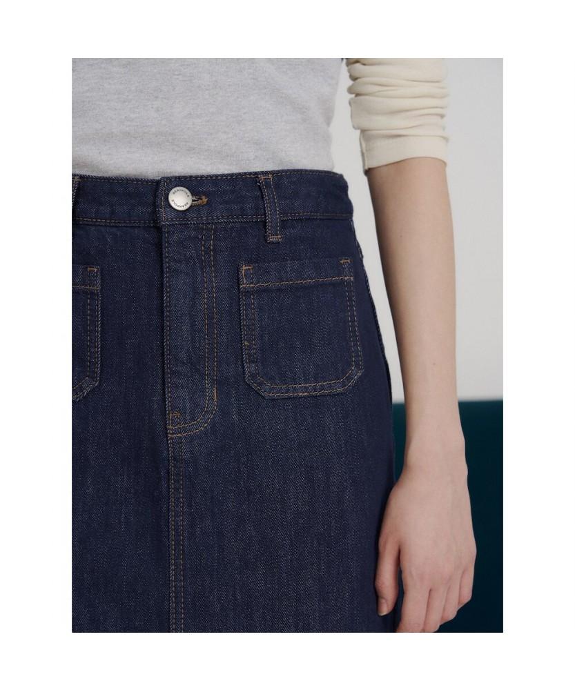 Binpolleidiseu Denim Long Skirt Navy (Bf6227C70R)