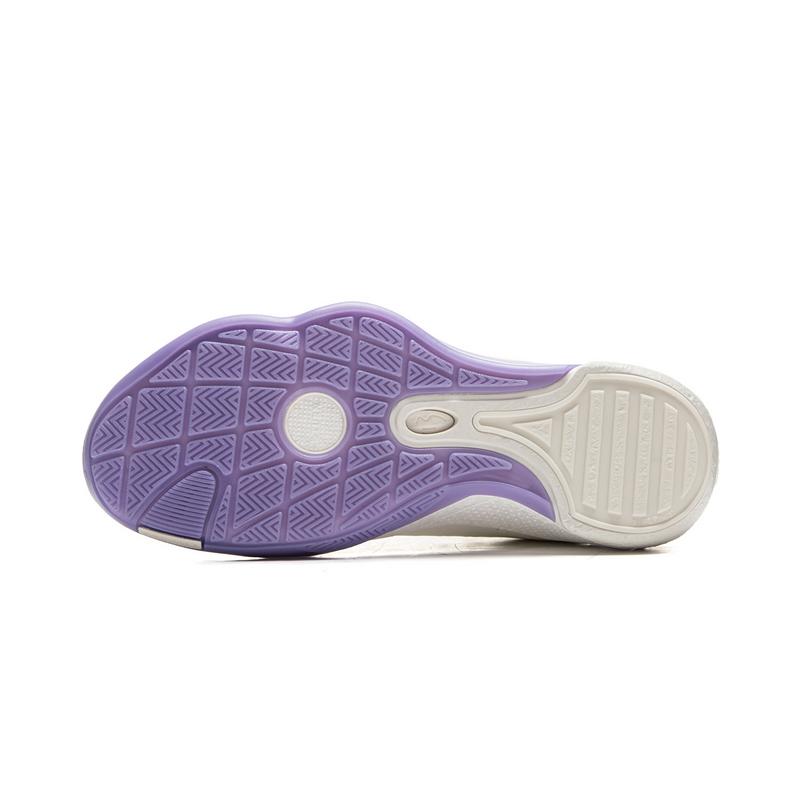 Li Ning Trendy Comfortable Low Top Basketball Shoes Men Sneaker White Purple Yellow ABAV001-21