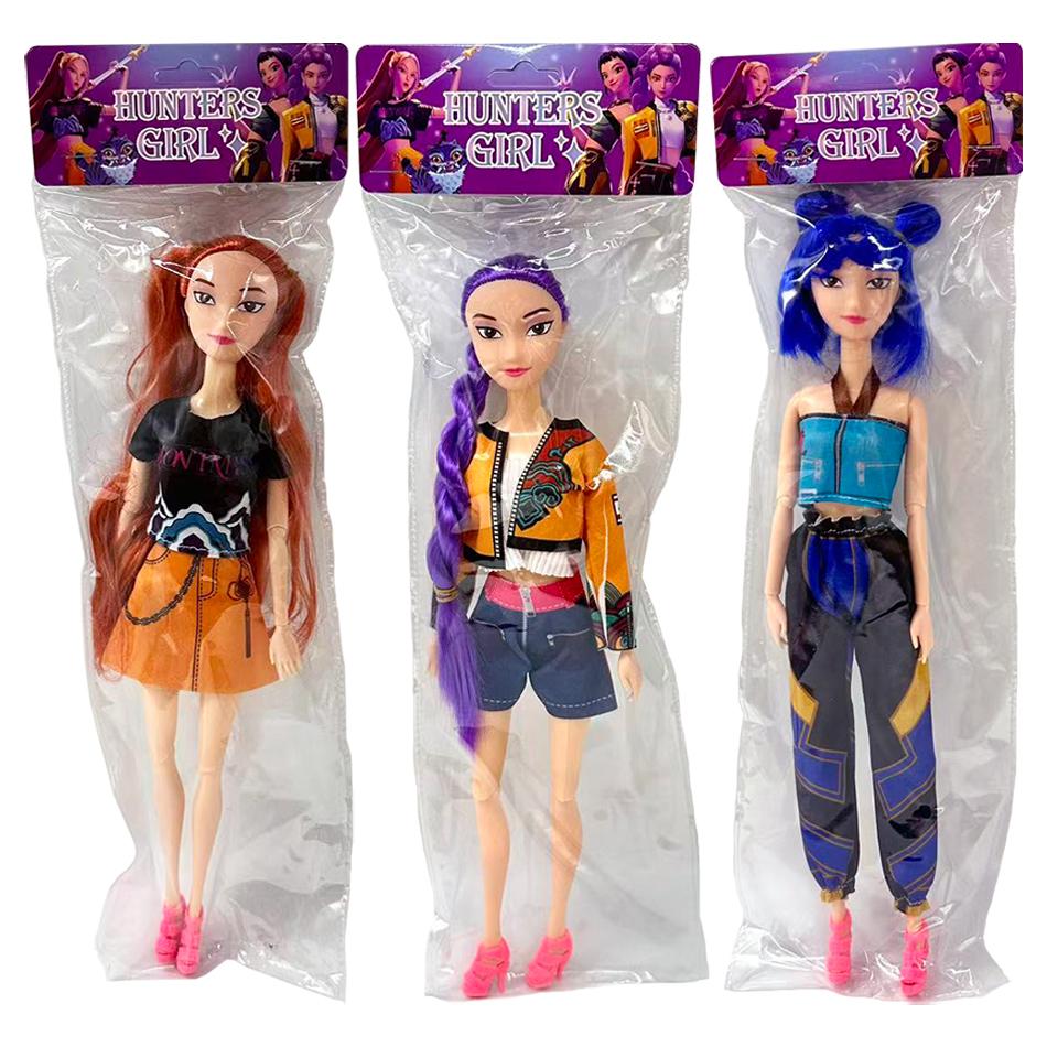 Kpop Demon Hunters Figure Cartoon Kawaii Tiger Rumi Mira Zoey Action Figure PVC Desk Decoration Model Doll Toy Kids Gift