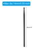 PATIKIL Nylon Drumsticks 7A Plastic Handle Drumsticks for Adults Electronic Drum Musical Instrument Percussion Black Anti-Slip 16"