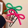 Poora Soft Ribbon Hairpin U-shaped Updo Hair Clip