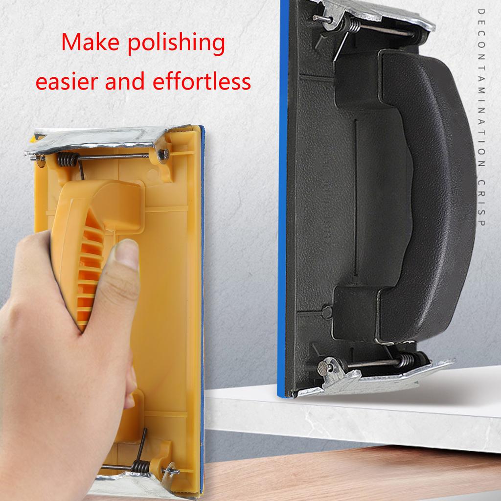 Hand Sander Sandpaper Holder Grinding Polish Tool Walls Woodworking Polishing Abrasive Tool Wall Sandpaper Frame Sander