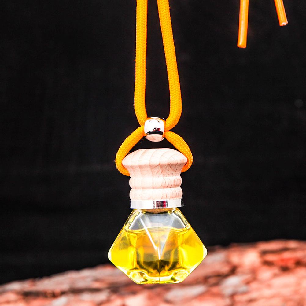 7ml Car Hanging Bottles Perfume Aromatherapy Refillable Air Freshener Diffuser Oil Fragrance Bottle Vehicle Auto Sapper Pendant