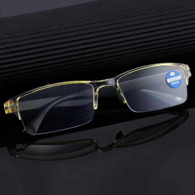 Fashion Presbyopia Glasses Ultra Clear Anti-Blue Light Black Technology Smart Zoom Glasses Optical Spectacle Computer Eyeglass