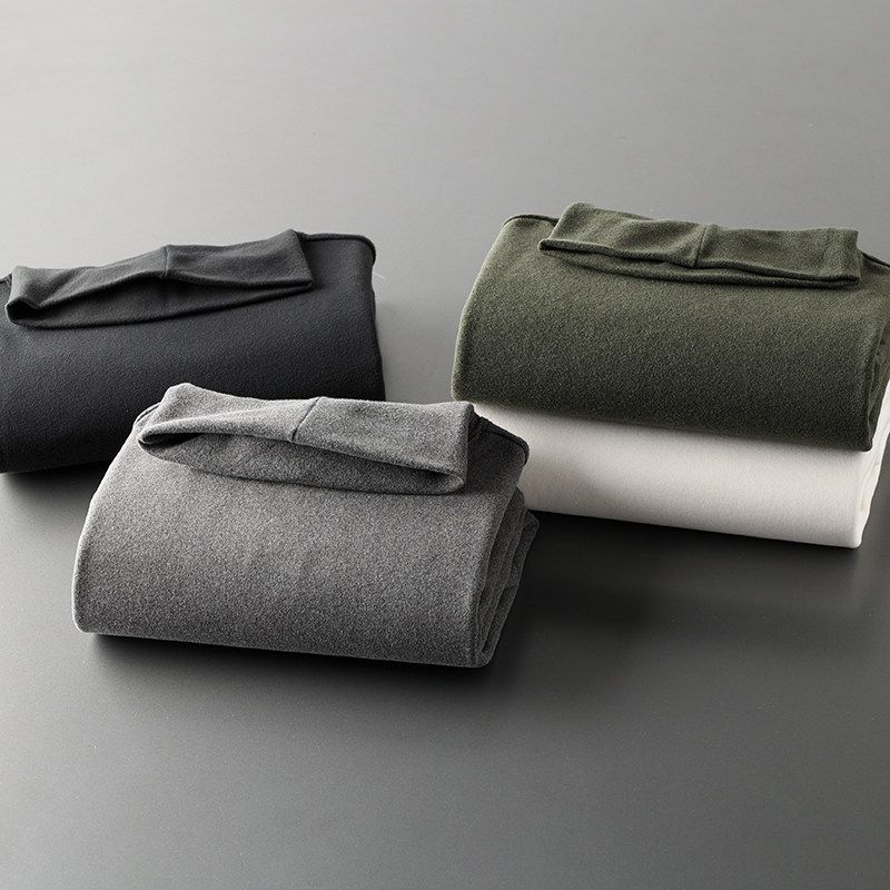 High Collar Winter Double-Sided Thermal Men's Long-Sleeved Undershirt