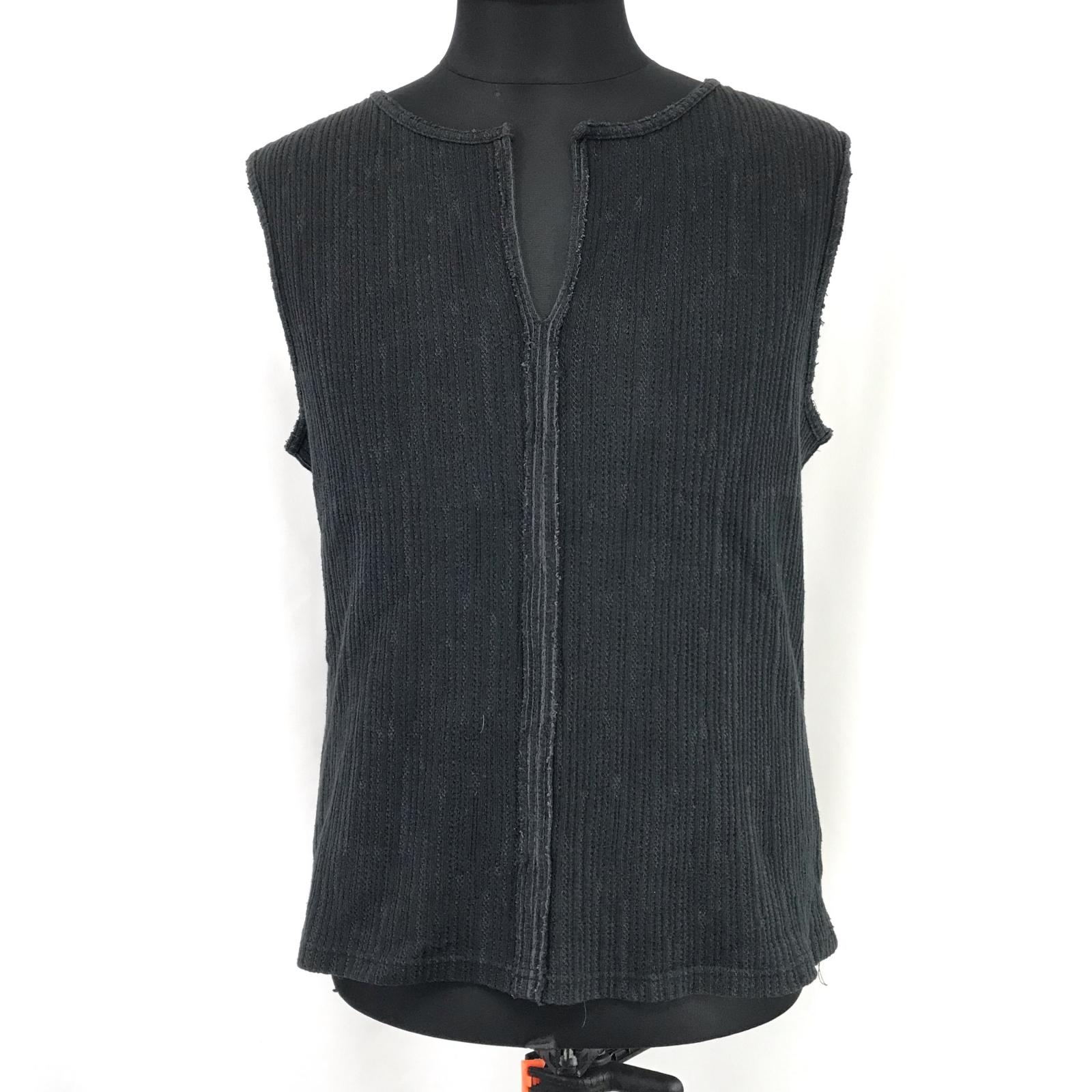 

Сделано в Японии TORNADO MART Майка Без рукавов Вязаная F Мужской Черный(ИСПОЛЬЗОВАЛ)