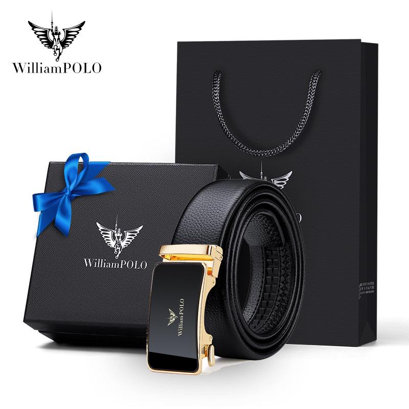 

Мужской ремень высокого класса из натуральной кожи Emperor Paul: Деловой ремень из коровьей кожи высшего слоя 120 cm