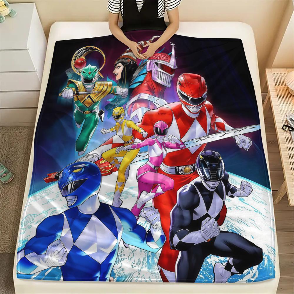 Super Sentai Soft Flannel Blanket, Print for Bedrooms Sofas Beds, Suitable for Travel Picnic Chair -HE73