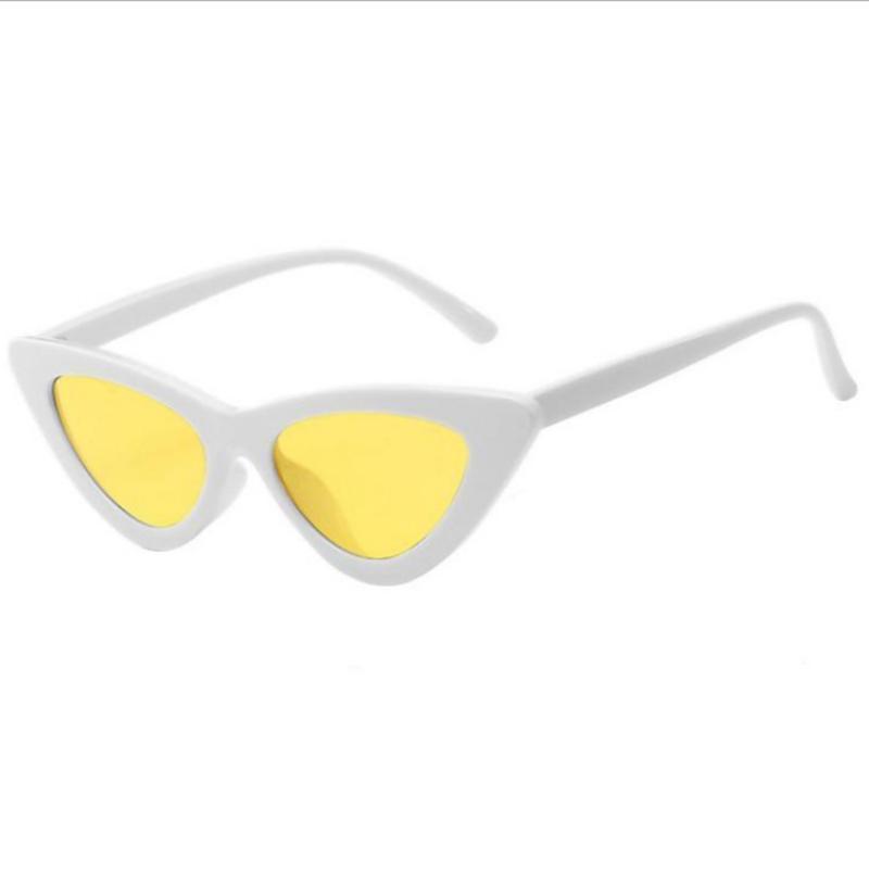 Fashion Cat Eye Small Triangle Sunglasses Women Vintage Outdoor Sun Protection Shades non-polarized Sun Glasses