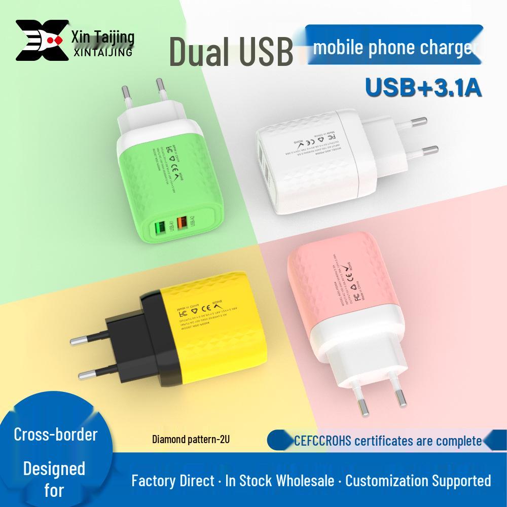 120W Macaron Color Dual-Port Charger: Super Fast PPS Full Protocol Charging
