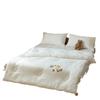 Class A Cotton Double-Layer Quilted Blanket for All Seasons - Lightweight Baby Quilt for Summer, Cozy for Spring/Autumn, Warm Winter Comforter