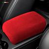 Suede Wrapping Car Adhsive Armrest Cover Storage Lid Box Panel Trim For Porsche Macan