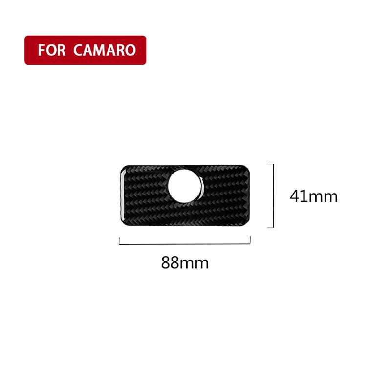 

Подходит для Chevrolet Camaro 2017-2019 Автомобильные аксессуары панель перчаточного ящика из углеродного волокна Защита салона автомобиля наклейка 3D чёрный