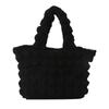 Chic Minimalist Black Canvas Tote Bag For Women With Retro Style Ideal For Casual Outfits