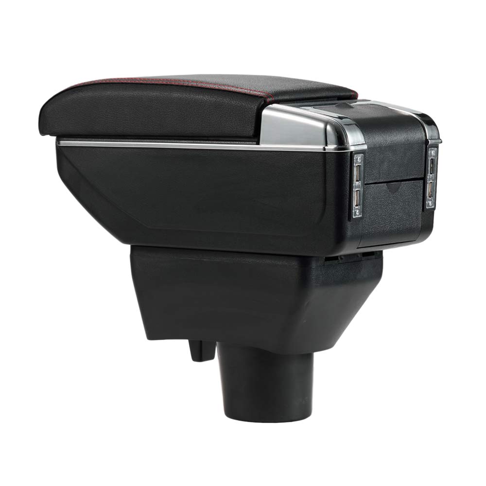 

Argentavis Совместим с Nissan Aqua и Nissan Бокс-консолью для хранения с подстаканником и отделением для мелких предметов Черный подлокотник, (Серия NHP10)