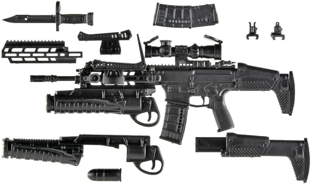 Tomytec Little Armory LA112 Type 20 Rifle Grenade Launcher Unpainted Assembly Runner Kit 335634 1/12 &