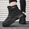 Klassischer Herren-Schneestiefel Herren Warme High Tops Warm Rutschfest Abriebfest Dick Plüsch Trendige Allround-Stiefel für Herren Baumwollschuh