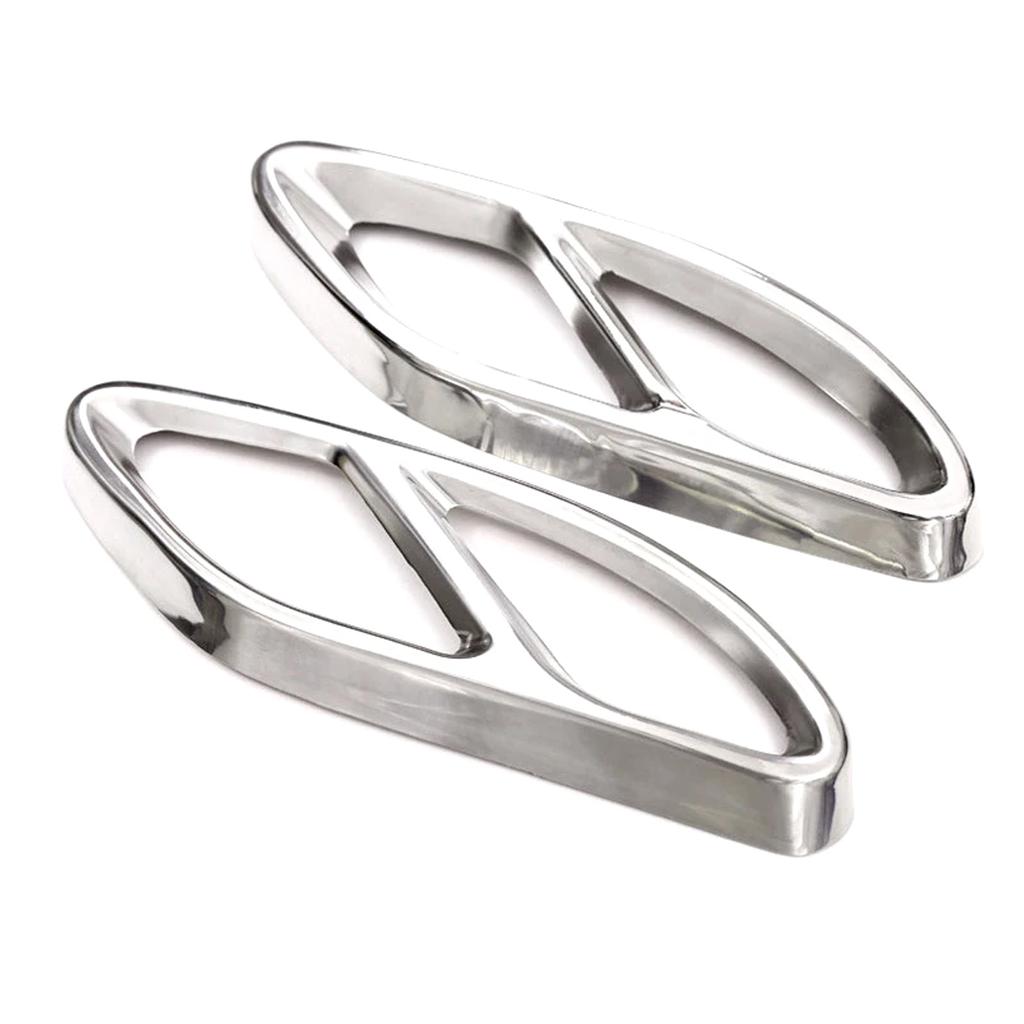 1 Paar Auto-Außenauspuffschalldämpferabdeckung für W176 W205 W213 X253 Heckstoßstangenzylinder-Auspuffrohrabdeckungsverkleidung