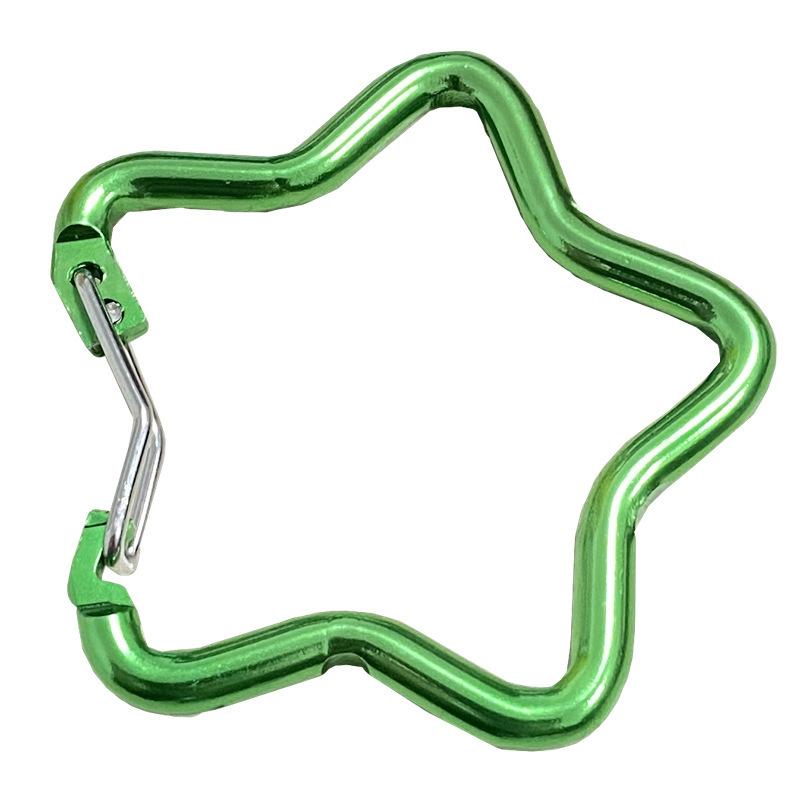 Outdoor Star Shaped Carabiner Clip Keychains For Backpack Camping Hiking Traveling Multicolour