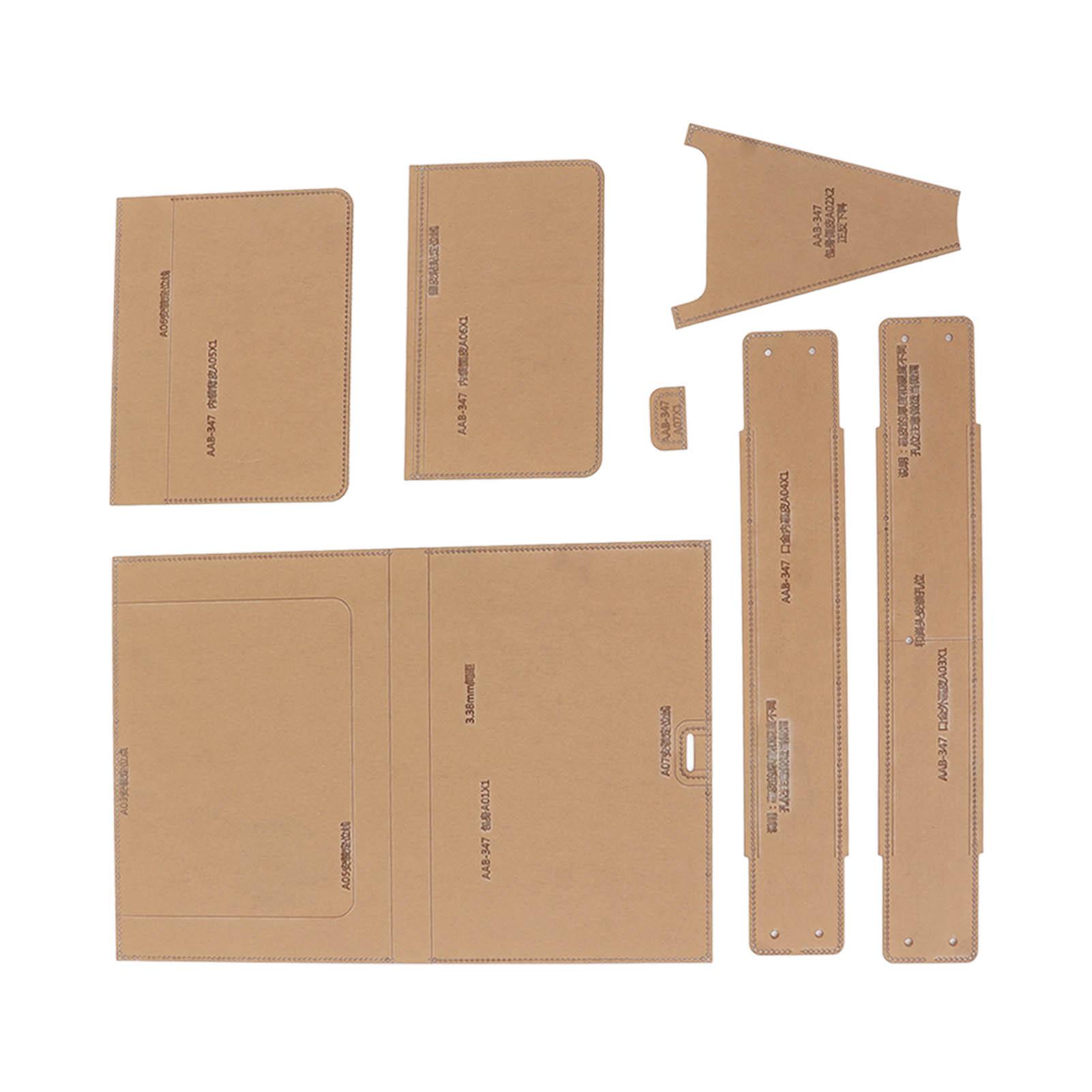 

8 шт. акриловых шаблонов для кошельков, профессиональная точная резка, набор прозрачных акриловых трафаретов для самостоятельной работы