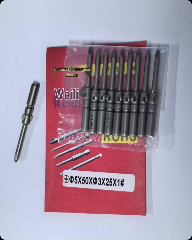 Weili 801 Serie 5mm Kreuzschlitz Magnetischer Elektrischer Schraubendreher Bit