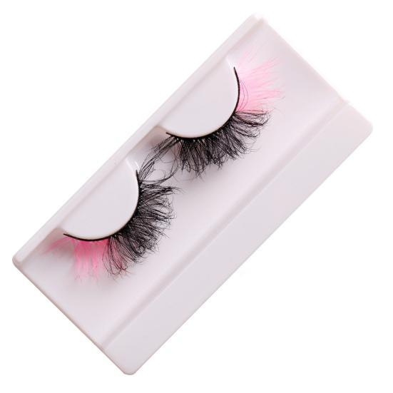 1/3/5 Pair Nice-looking 3D Effect Thick Faux Eyelashes Ladies Multi-colors Simulation Lashes for Party