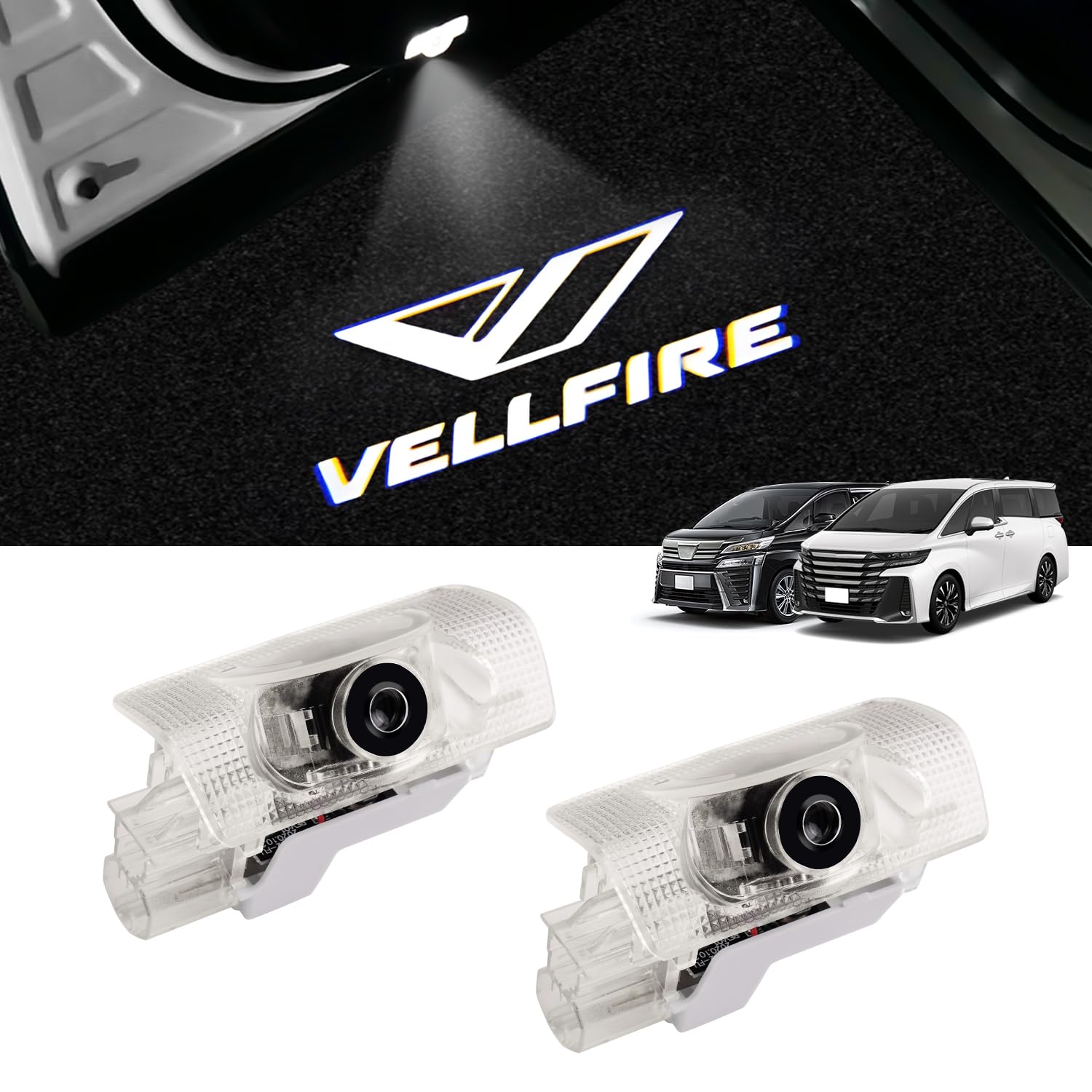 

GIMUYA Toyota Vellfire AAHH4#/TAHA4# Подсветка приветствия двери Эксклюзивный дизайн, Оригинальная замена, Высокая яркость, На заказ Vellfire 40 series 1st row белый