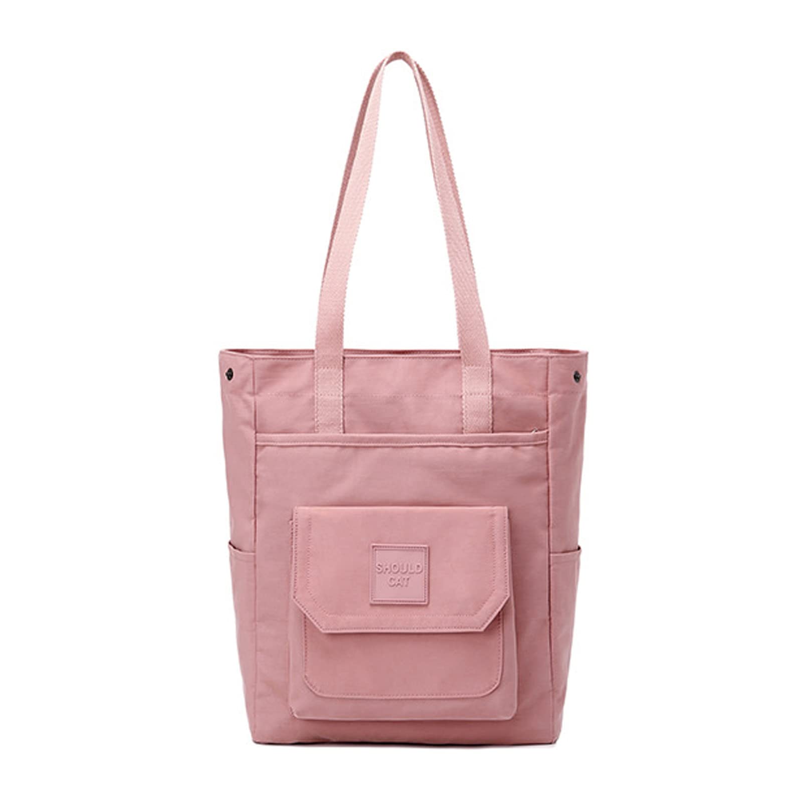 

FANDARE Women s Large Capacity Tote Bag, 12 Pockets, A4 Size, Stylish Shoulder Bag, Solid Color, Popular Handbag, Waterproof, Lightweight, Simple,