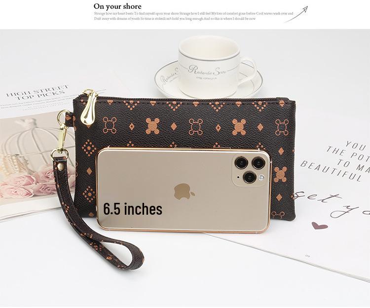Elegant Women's Clutch Wallet: Long, Large-Capacity Coin Purse & Phone Bag