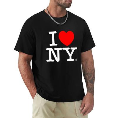 Ich liebe New York Tourist Ich liebe NY T-Shirt Harajuku Kurzarm T-Shirt 100% Baumwolle Grafik T-Shirt Oberteile