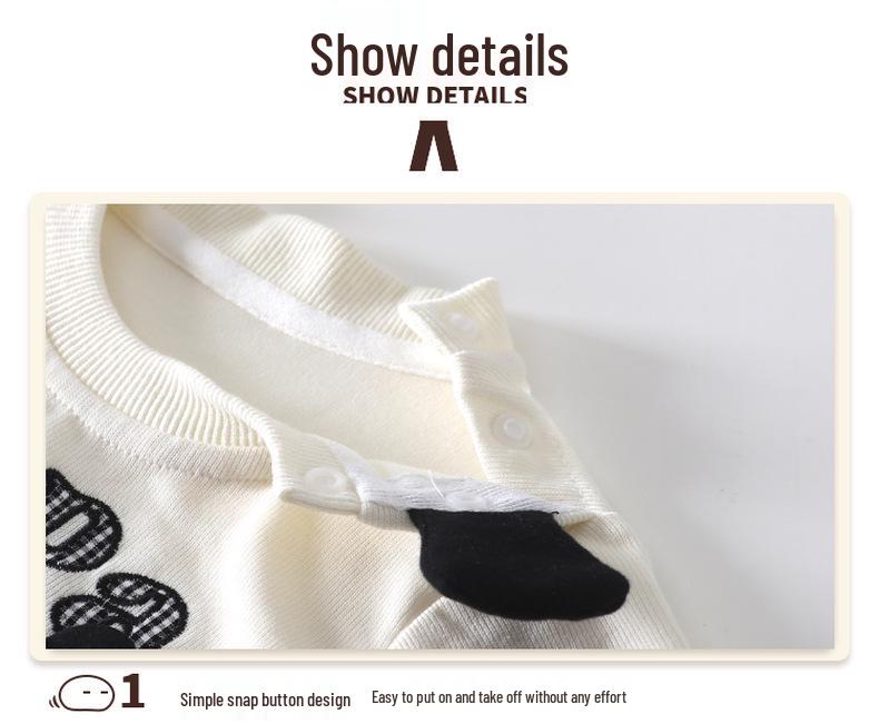 Casual Mickey Shoulder Snap Romper for Infants and Toddlers