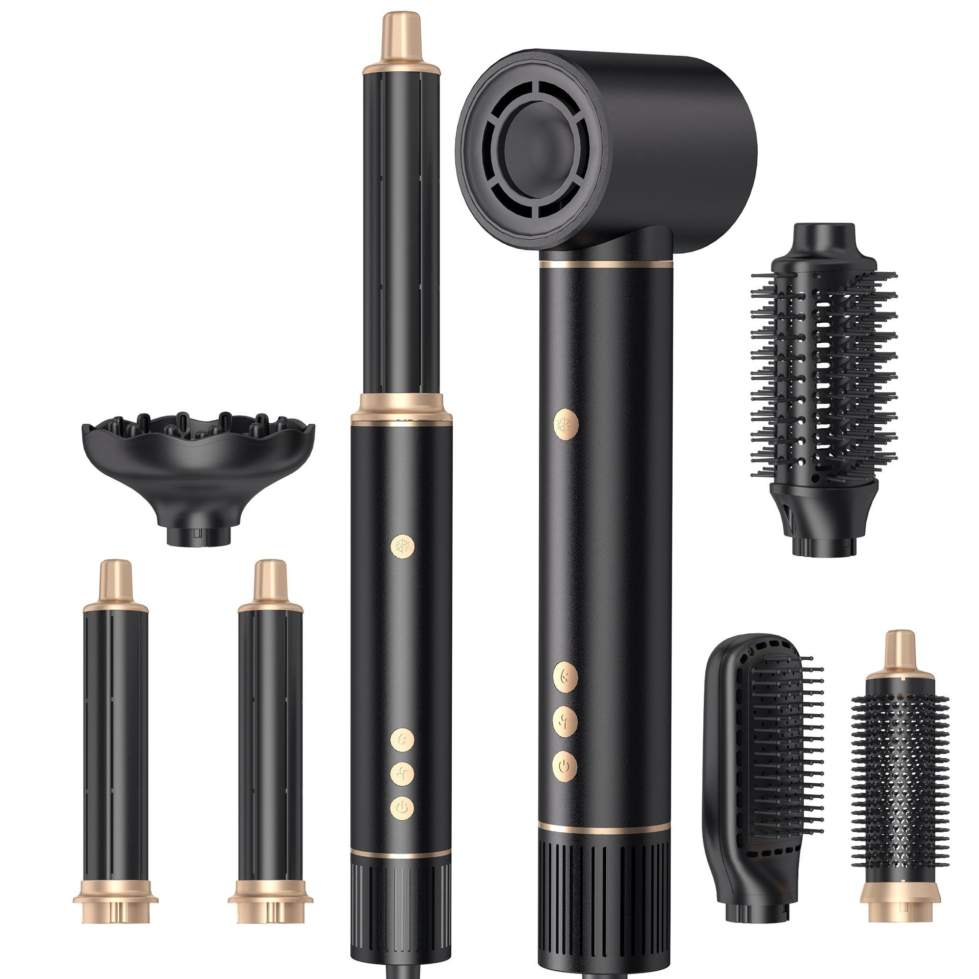 

7-in-1 High-speed High-power Brushless Motor Negative Ion Curly Hair Straightener Hair Dryer European 220V