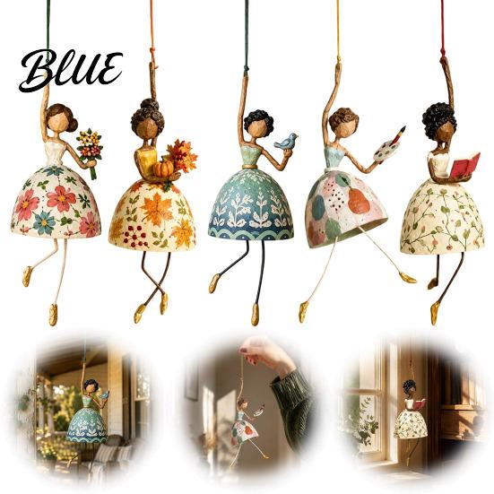 Graceful Silhouette Art Dancing Lady Hanging Ornament for Home Decor Elegant Sculpture Ornaments Creative Pendant Indoor Outdoor Window Porch Garden