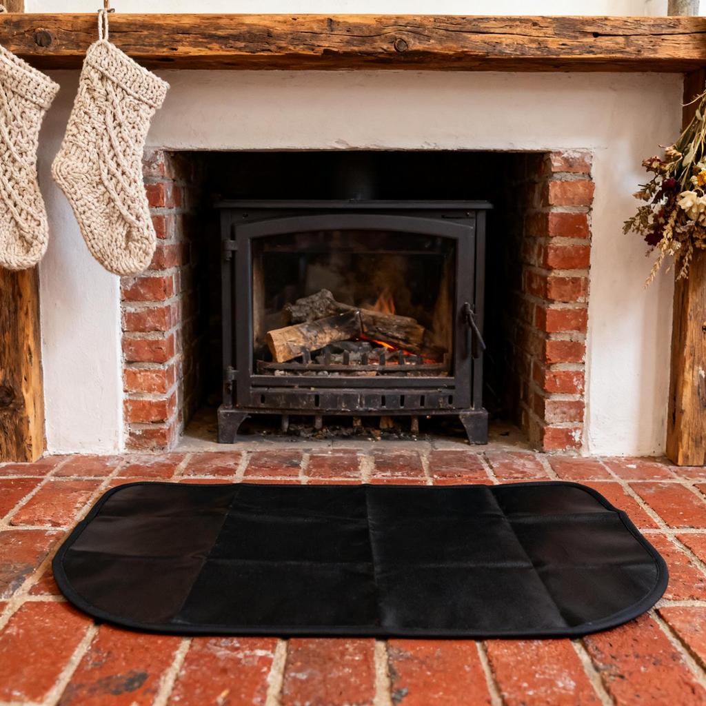 Indoor Use High-heat Environments 102*50CM Floor Insulation Mat Fireproof Fireplace Mat Fireplace Oil Stain Resistant