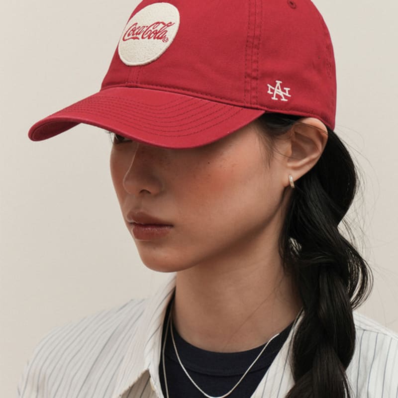 AMERICAN NEEDLE COCA-COLA CIRCLE MARK ARCHIVE cap - DARK RED