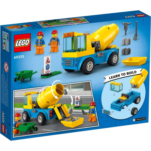 LEGO City Domíchávač 60325 Hračka s kostkami Present City Stavebnice Vozidlo Vozidlo Pro chlapce a dívky od 4 let