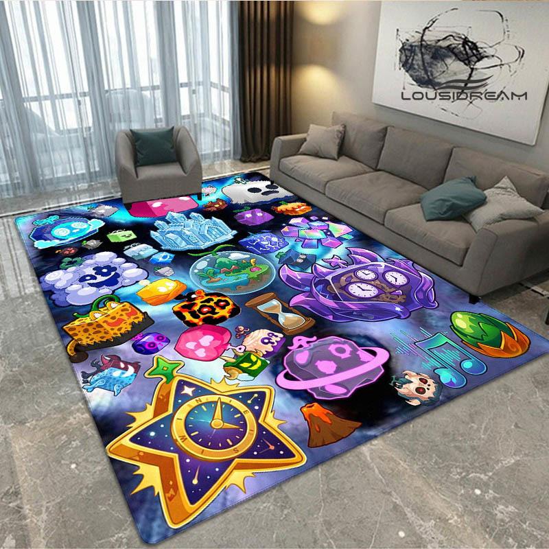 Spiel B-blox Früchte bedruckter Teppich Rutschfester Teppich Außen Teppiche Läufer Wohnzimmer Schlafzimmer Dekor Teppich für Schlafzimmer Geburtstagsgeschenk